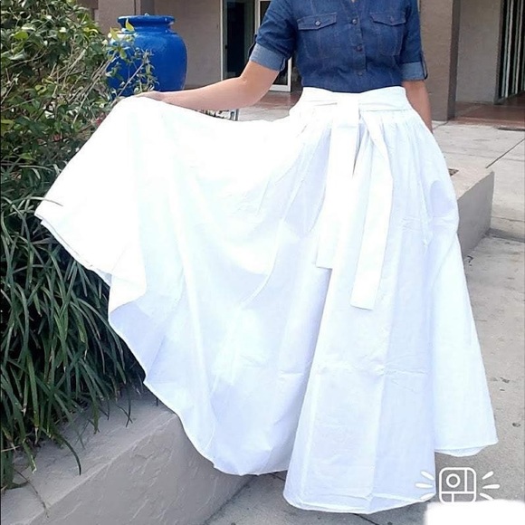 Long Maxi Skirt 100% Cotton Free Size Plus Size Long Maxi Skirt Bohemian Skirt - Picture 4 of 7